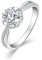 Starchenie Verlobungsring 925 Sterling Silber Jubiläum Ehering für Damen