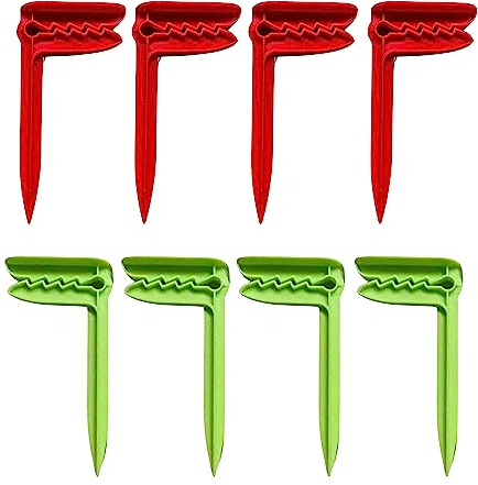 SusggO 8 Clips para Toallas Playa - Pinzas sujeta Toallas Playa – Clips Pinzas Ropa – Pinzas Toalla Playa Pinzas Manta Picnic Fijar Arena – Playa Accesorios Arena Playa Camping (Rojo-Verde)