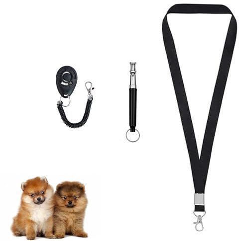 TUKEVA Ultraschall Hundepfeife Einstellbare Professionelle Ultraschall Pfeife Ultraschall Hundepfeife für Hundetraining Einstellbare Lautstärke Für die Ausbildung,Apportieren von Hunden(schwarz)