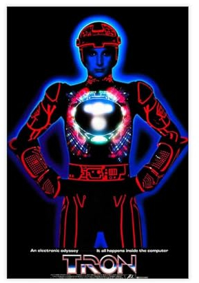 Tron – Filmposter auf Leinwand, Poster, Wandkunst, Dekordruck, Bild, Gemälde für Wohnzimmer, Schlafzimmer, Dekoration, ungerahmt, 20 x 30 cm