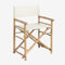 SKLUM Klappbarer Regiestuhl aus Woody Bamboo Weiss