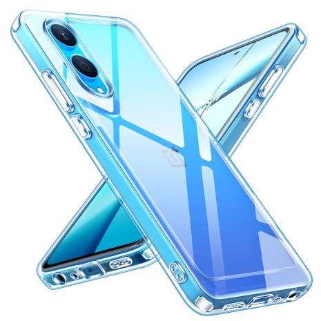 ivoler Anti-Amarillo Clara Funda para OnePlus Nord CE 4 Lite 5G, [Protección Militar] Carcasa Bumper Teléfono Antigolpes Transparente Anti-arañazos Silicona PC Duro Case