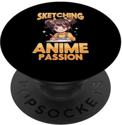 Anime Sketching Otaku Manga Drawing Kawaii PopSockets Swappable PopGrip