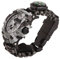 Ghzste Survival-Militär-Digitaluhr, Outdoor-Camping-Überlebensuhr, Multifunktionales Armband, Kompass, Pfeife, Paracord-Armband, Ausrüstung, Werkzeug-Set (Schwarzgrau)