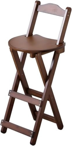 FLEPYHB Tabourets de Bar de Cuisine, Chaise de Bar, tabourets de comptoir, tabourets de Bar, Ensemble de 2 tabourets de Bar pliants en Bambou avec Dossier, Repose-Pieds, chaises de Salle à Manger po