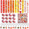 GUBOOM 86 Pezzi Pompiere Regalo per Feste, 12 Braccialetti di Schiaffo+12 Giocattoli Camion dei Pompieri+50 Adesivi+12 Portachiavi, Pompiere Decorazione Compleanno Bambini