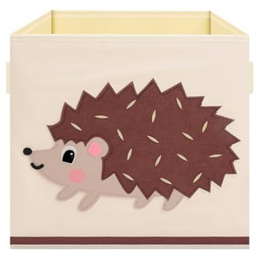 decalsweet Cajas Almacenaje Infantil Plegable con Asa, Cajas Organizadoras Juguetes Extra Grande Tela, Baul Juguetes Infantil Armario Bajo Cama, 33 cm (Erizo)
