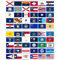 beihaasnatuerlich Länder Flaggen Aufkleber Set Amerika - 60 Sticker Länderfahnen 2 Bögen - UV beständig - wasserfest - Größe 5 x 3 cm - für Modellbau, Koffer, Dekoration