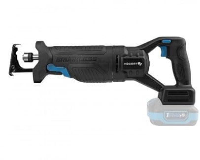 HÖGERT TECHNIK Akku-Säbelsäge 18V, bürstenloser Motor, kabellos, 0-3000 U/min, 28mm Sägeblatthub, werkzeugloser Klingenwechsel, Metallgetriebe, Anti-Vibrationsgriff, Ohne Akku