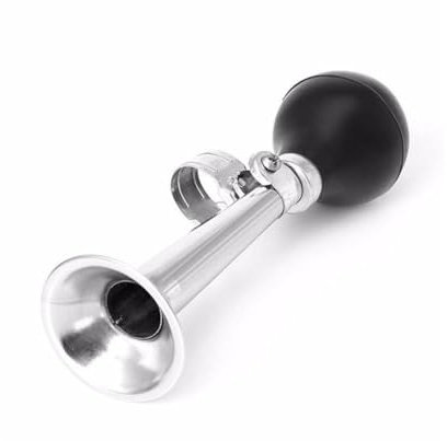 Hupe für Erwachsene, klassisches Horn aus Metall, Clownshorn zum Drücken, Vintage-Metall-Glocke, Univer-Hooter-Lautsprecher-Sirene