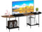 CADUKE Mueble de TV moderno para televisores de hasta 55 pulgadas, con esquinas redondeadas, mesa de TV con patas ajustables en altura, para dormitorio y sala de estar
