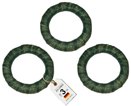 Auto-SCHMUCK® Strohkranz mit Vlies für die Dekoration (3, 30/5 cm)