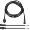 PATIKIL 9.84Ft 2 Pin Extension Cable Wire, 18AWG Waterproof IP67 Extension Cord with 7.87 Male Female Connector kit for Boat Car Truck Indoor/Outdoor Solar LED Strip Light, Black