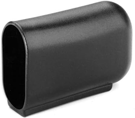 4X Fussstopfen Gleiter Kappen Abdeckkappen Oval für Tischbeine, Kunststoff, Schwarz (50 x 25 mm)