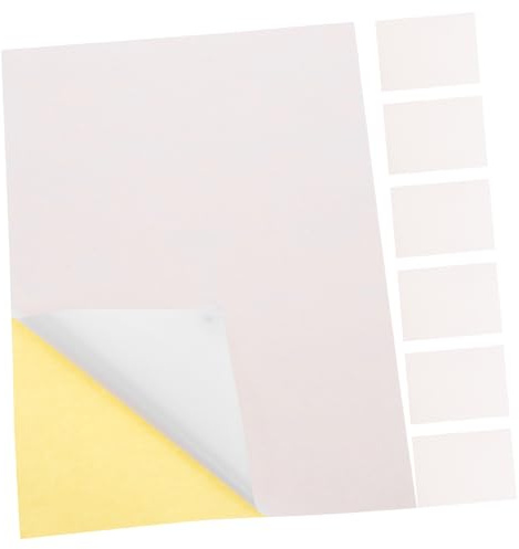 ASAKKURA 100 Blatt Bedruckbares Vinyl Sticker Papier Weiß Selbstklebend Wasserfest Kompatibel mit Laser Nadeldrucker Vielseitig Einsetzbar für Etiketten Preis Namensschilder Kratzfest und