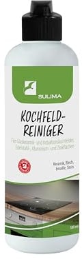 Sulima Kochfeldreiniger | Ceranfeldreiniger 500 ml | Glaskeramik- und Induktionskochfelder | Edelstahl-, Alu- und Zinkflächen | effizient & biologisch abbaubar