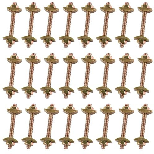 LDXDRU 24 Stück Arbeitsplattenverbinder M8x100mm Möbelverbinder Tischplattenverbinder Möbelplattenverbinder für Arbeitsplatte Küchenplatte Möbelplattenverbinder Plattenverbinder