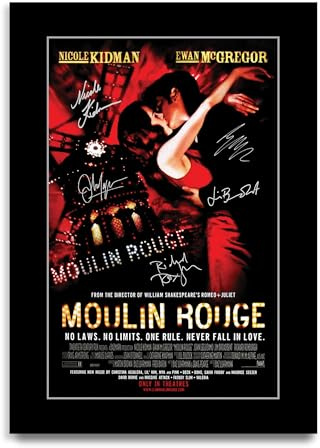 HWC Trading Moulin Rouge! Geschenke Geduckter Poster Signiertes Autogramm Foto für Fans von Film Memorabilien (ID-003496) - A4 Nur Druck