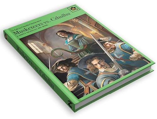 Nightfall Games: Musketeers Vs. Cthulhu – Livre de RPG à couverture rigide, thème d'horreur, réglage des règles de l'appel de Cthulhu, jeu de rôle sur table, livre A5 112 pages
