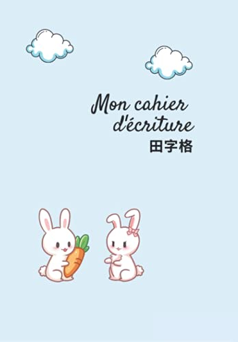 Mon cahier d'écriture 田字格: Entraînement à l'écriture des caractères chinois / rédaction de textes en chinois - avec place pour pinyin et traduction - 112 pages, format 16.99x24.4