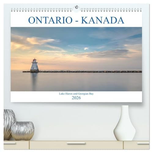 Ontario Kanada, Lake Huron und Georgian Bay (hochwertiger Premium Wandkalender 2026 DIN A2 quer), Kunstdruck in Hochglanz: Farbenprächtige ... Bay verzaubern Kanada Fans. (CALVENDO Orte)