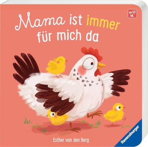 Mama ist immer für mich da - Liebevolles Pappbilderbuch über die starke Bindung zwischen Mutter und Kind - ab 12 Monaten
