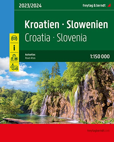 Kroatien - Slowenien, Autoatlas 1:150.000, freytag & berndt: Straßenatlas mit Spiralbindung (freytag & berndt Autoatlanten)