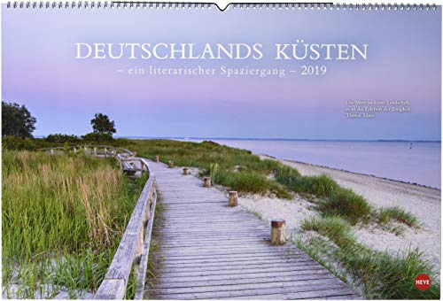 Deutschlands Küsten - Ein literarischer Spaziergang - Kalender 2019: Ein literarischer Spaziergang