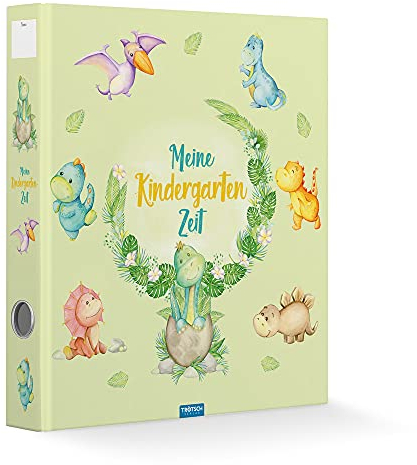 Trötsch Ordner Kindergarten Dinosaurier Sammelordner Hefter A4 Motivordner: Aktenordner Hefter Mappe Schnellhefter (Ordner: für den Kindergarten)
