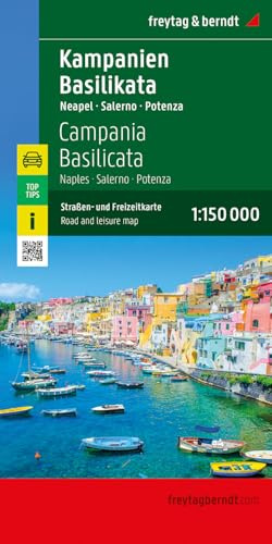 freytag & berndt Straßenkarte Kampanien - Basilikata 1:150.000: Straßen- und Freizeitkarte Neapel - Salerno - Potenza, Top Tips