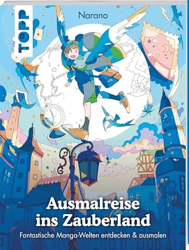 Ausmalreise ins Zauberland: Fantastische Manga-Welten entdecken & ausmalen