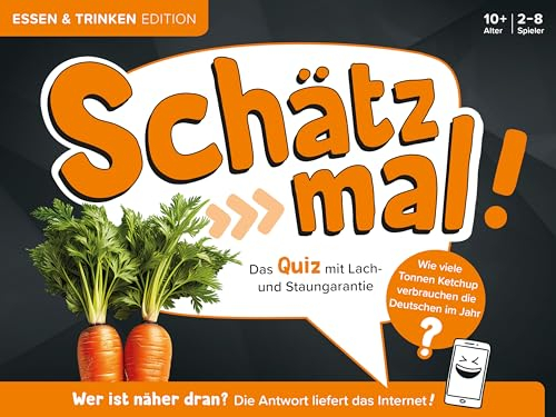 Schätz mal! Essen & Trinken Edition: Das Quiz mit Lach- und Staungarantie I Ab 10 Jahre I 2-8 Spieler I Spiele-Block