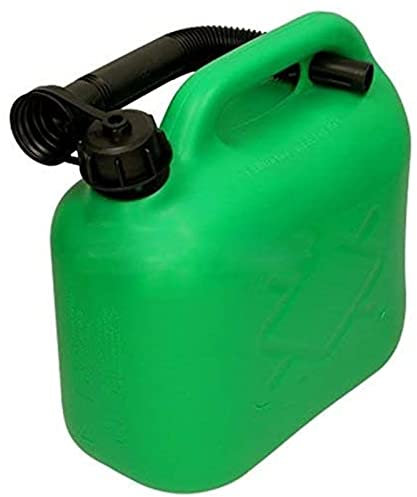 SPARES2GO Universal 5 Litre Heavy Duty Petrol Oil Fuel Jerry Can for Petrol Powered Equipment
