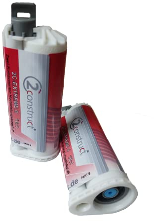 2-Komponenten Klebstoff 2Construct EXTREME II, 50g, Kartusche ohne Mischdüse