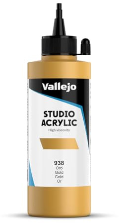Vallejo Acrylic Studio 22938 Metallic Gold (200ml)