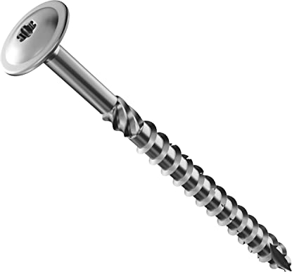 PARCO Vis à tête plate 10,0x120mm 50 pièces, TX40 galvanisées, pointe CUT, vis à bois pour constructions, EU Quality avec homologation ETA