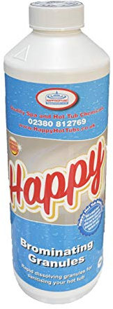 Happy Hot Tubs Bromine Granules 1kg Tub Brominating Bromide Pool Spa