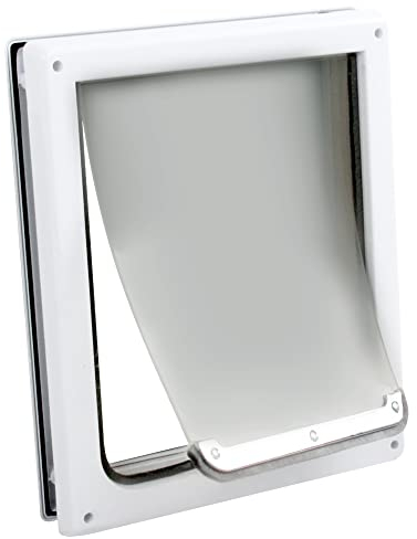 Pet Prime 2 Ways Locking Pet Flap Door For Dogs Pet Door with Transparent flap (Large)