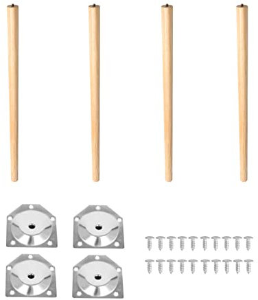 Holdfiturn 4Pcs Wooden Furniture Legs 69cm Wooden Table Legs Replacement Armchair Cabinet Feet Dresser Sofa Table Chair Cabinets Legs(Pine)