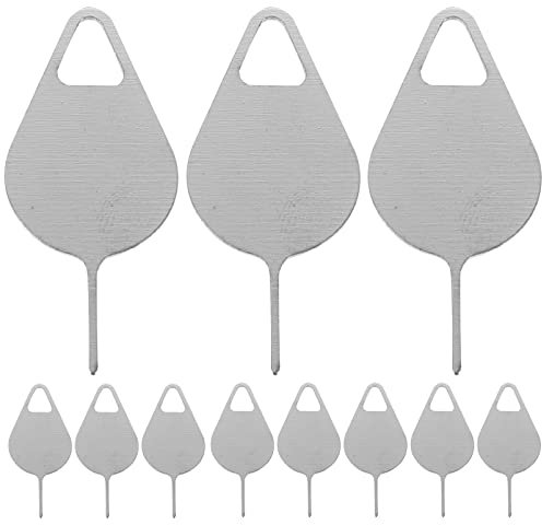Hemobllo 100st Nadel Zum Entfernen Der SIM-Karte Kartenentferner SIM Karte Zubehör SIM Karte Tray Pin Auswerferwerkzeug SIM Karte Werkzeug Handykarten-Tool Stift Rostfreier Stahl Metall