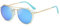WQZYY&ASDCD Sonnenbrille Herren Damen Clip On Sonnenbrillen Männer Frauen Mode Brille Vintage Retro Mode Oculos Uv400-08_Blue-Blue