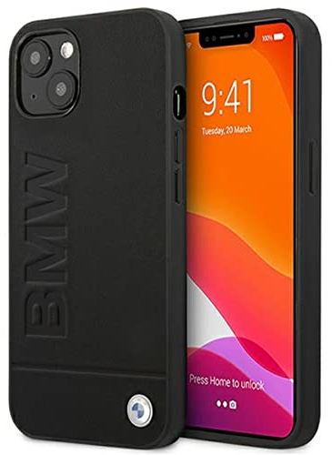 BMW BMHCP13MSLLBK Hülle für iPhone 13 6,1 schwarz Signature Logo Imprint