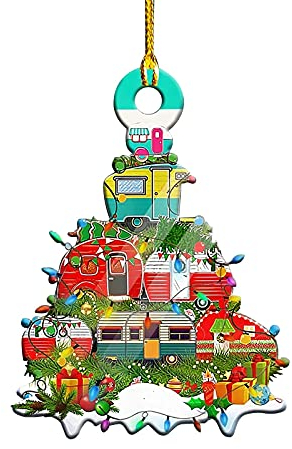 DHRH Hölzerne Christbaumschmuck, Schmetterlingsschmuck, Hai-Panda-Delphin-Welpen-Hahn hängender Anhänger personalisierte Geschenke Urlaub Baumschmuck (N frei)