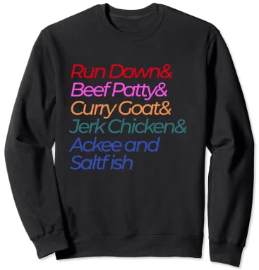 Ackee and Saltfish Jamaican Iconic Food Coupelle célèbre Jamaïque Sweatshirt