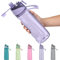Healter 950ml Gourde brumisateur enfant Bouteille sport pour hydratation en extérieur Bouteille d'eau de cyclisme étanche pour Fitness et sports de plein(Violet)