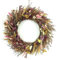 Trockenblumenkranz Türkranz Natürliche Trockenblumen Türkranz 46 cm, Getreidekranz Herbst Ernte Kranz Handgefertigt mit 100% Trockenblumen Kränze für Tür Fenster Wand Kamin Hochzeit Deko (M)