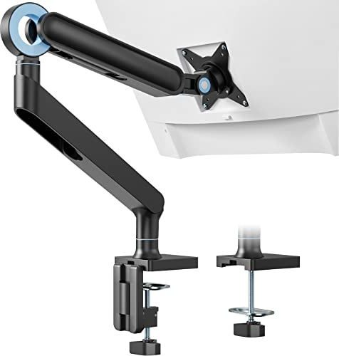 PUTORSEN Soporte de Monitor Escritorio para Pantallas de 17 a 35 Pulgadas, Abrazadera Escritorio Soporte, Ajuste de Altura con Inclinación Giratorio Rotar, Peso 1-10,5 kg, VESA 75 y 100 mm