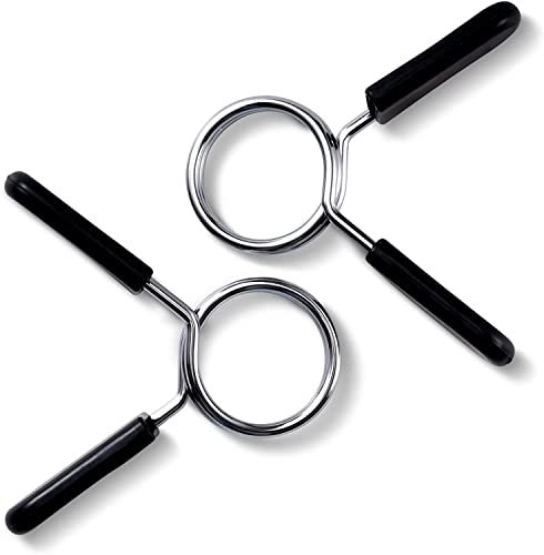MuscleForge Collari a Molla 28 mm – Set 2 Pezzi per Bilancieri e Manubri – Morsetti con Clip Rapida per Palestra, Powerlifting e Bodybuilding – Ferma Pesi Bilanciere per Uso Intensivo