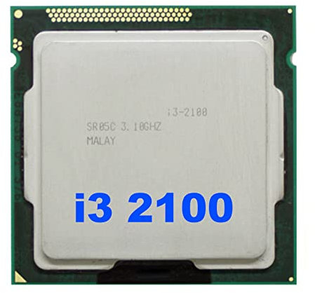 BRIUERG For Core I3 2100 CPU LGA1155 Processor 3MB Dual Core Desktop CPU for B75 USB Mining Motherboard