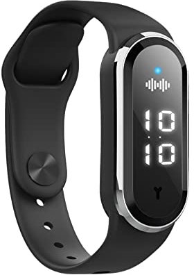 CalmGeek Bracelet épulsif Anti-moustiques Ultrasonique, BraceletAnti-Insectes Intelligent, Montre Bracelet Electronique Anti-Moustique, Riutilizzabile Protezione Orologio di supporto(Black-Type 1)